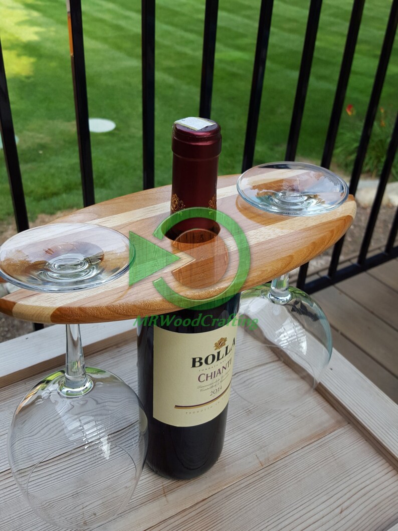 Wine and Glass Table & Bar Display Rack Etsy