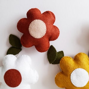 Felt Floral Garland PDF Pattern | Beginner Embroidery | Autumn Home Decor | Instant Download Felt Craft image 8