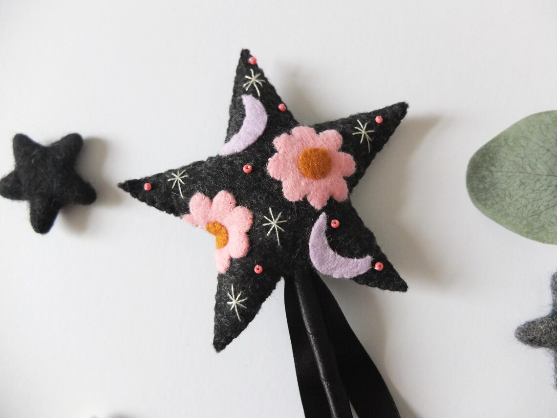 Wand Pattern Felt Witch Hat & Wand PDF Pattern Bundle: Halloween Sewing - Etsy