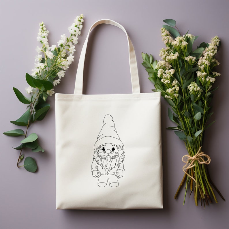 Garden Gnome Hand Embroidery Pattern, PDF pattern, Embroidery Pattern, Spring Embroidery, Pattern, Download PDF, Easter, Instant PDF image 3