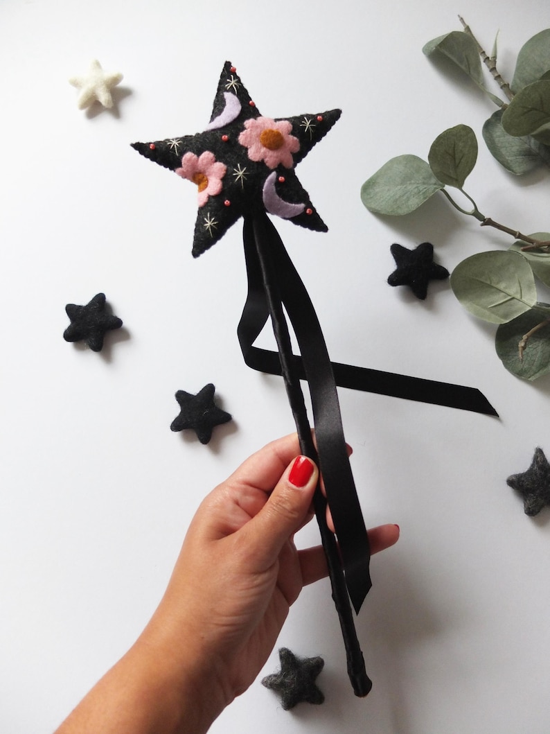 Wand Pattern Felt Witch Hat & Wand PDF Pattern Bundle: Halloween Sewing - Etsy