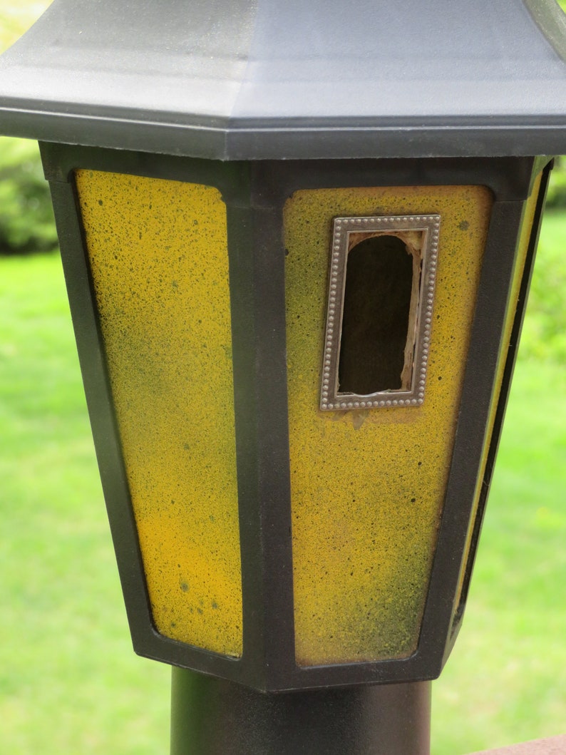 Birdhouse Bird House Made From a Lamp Post Light Fixture Upcycled