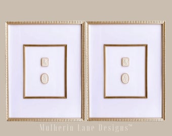 Framed Plaster Intaglio Art: Gold Gilded Roman Decor, Made to Order
