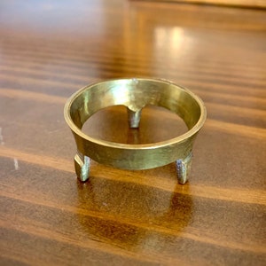 Vintage Brass Modular Stacking Candleholder Grommet, Candle Cup