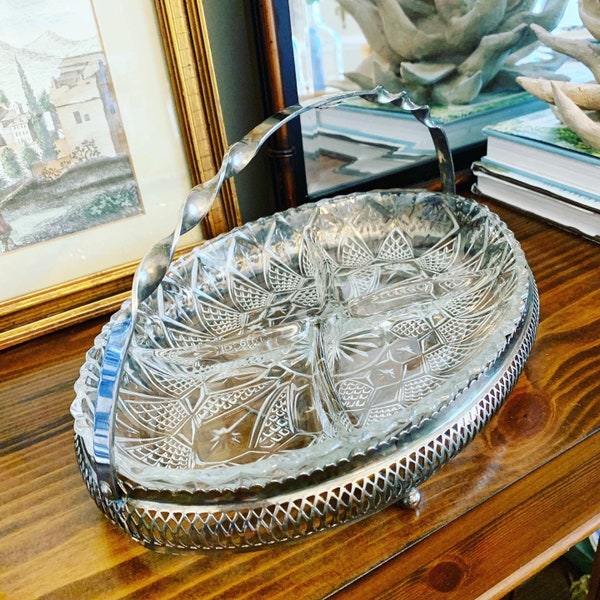 Crystal Serving Tray Etsy