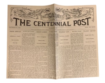 1976 The Centennial Post, Washington Post Smithsonian Newspaper Exhibit 1876