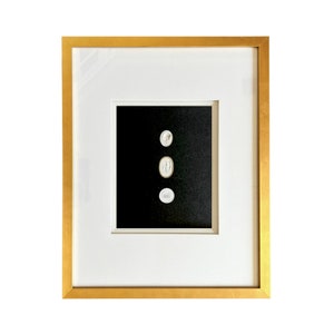 Framed Intaglios On Black Velvet, Intaglio Set In Gold Frame, Made To Order