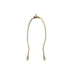 Vintage Brass Lamp Harp, 9 Inch