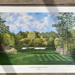 Augusta National Golf Artwork 4th Hole Flowering Crabapple - Etsy