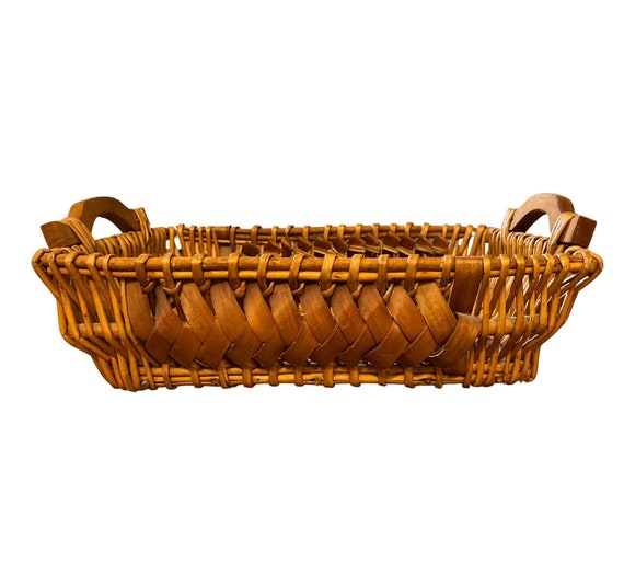 Hand Weaved Wood Basket
