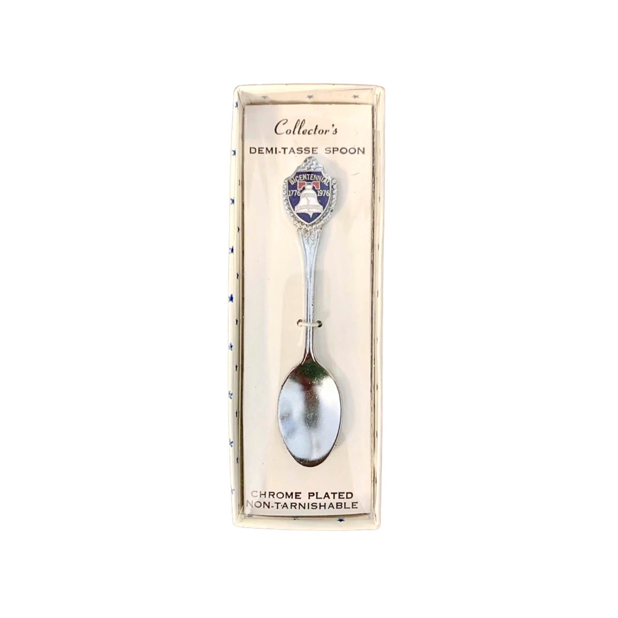 Vintage 1976 Bicentennial Collectors Demitasse Spoon, Silver Spoon