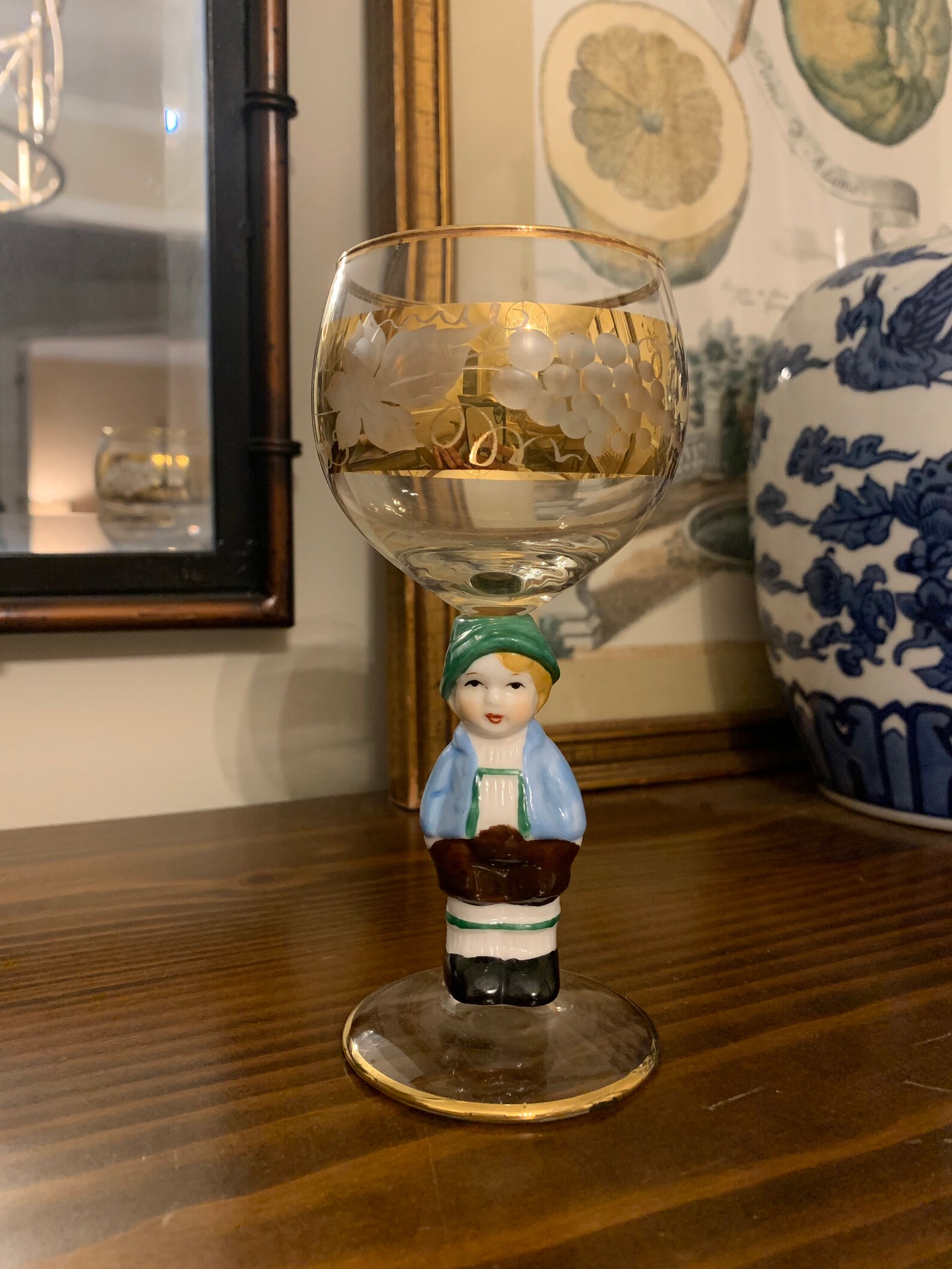 Vintage Goebel Hummel Bavarian Wine Glasses Hummel Figurine Etsy