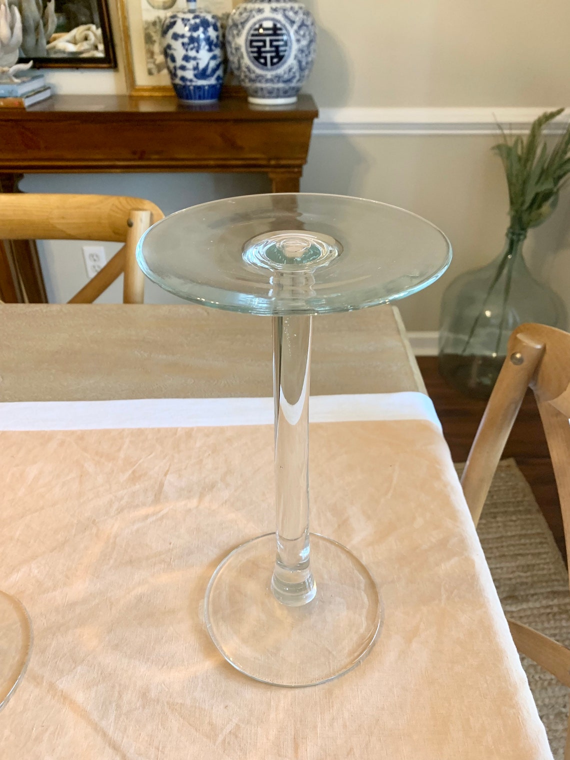 Antique Blown Glass Pedestal Risers Store Display Shelf Etsy