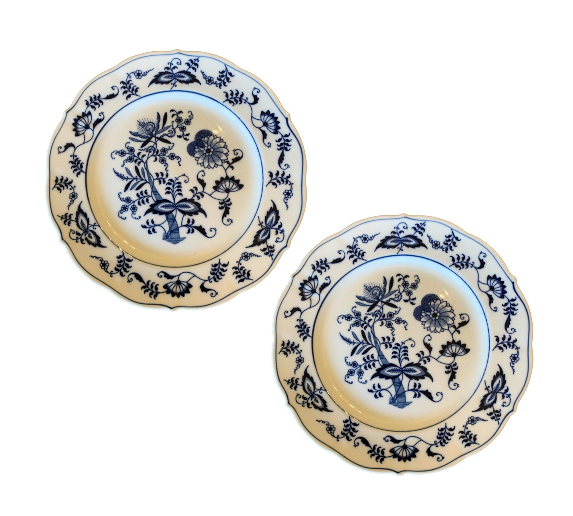 Blue Danube Dinner Plates Blue Danube Japan Blue Onion China Etsy