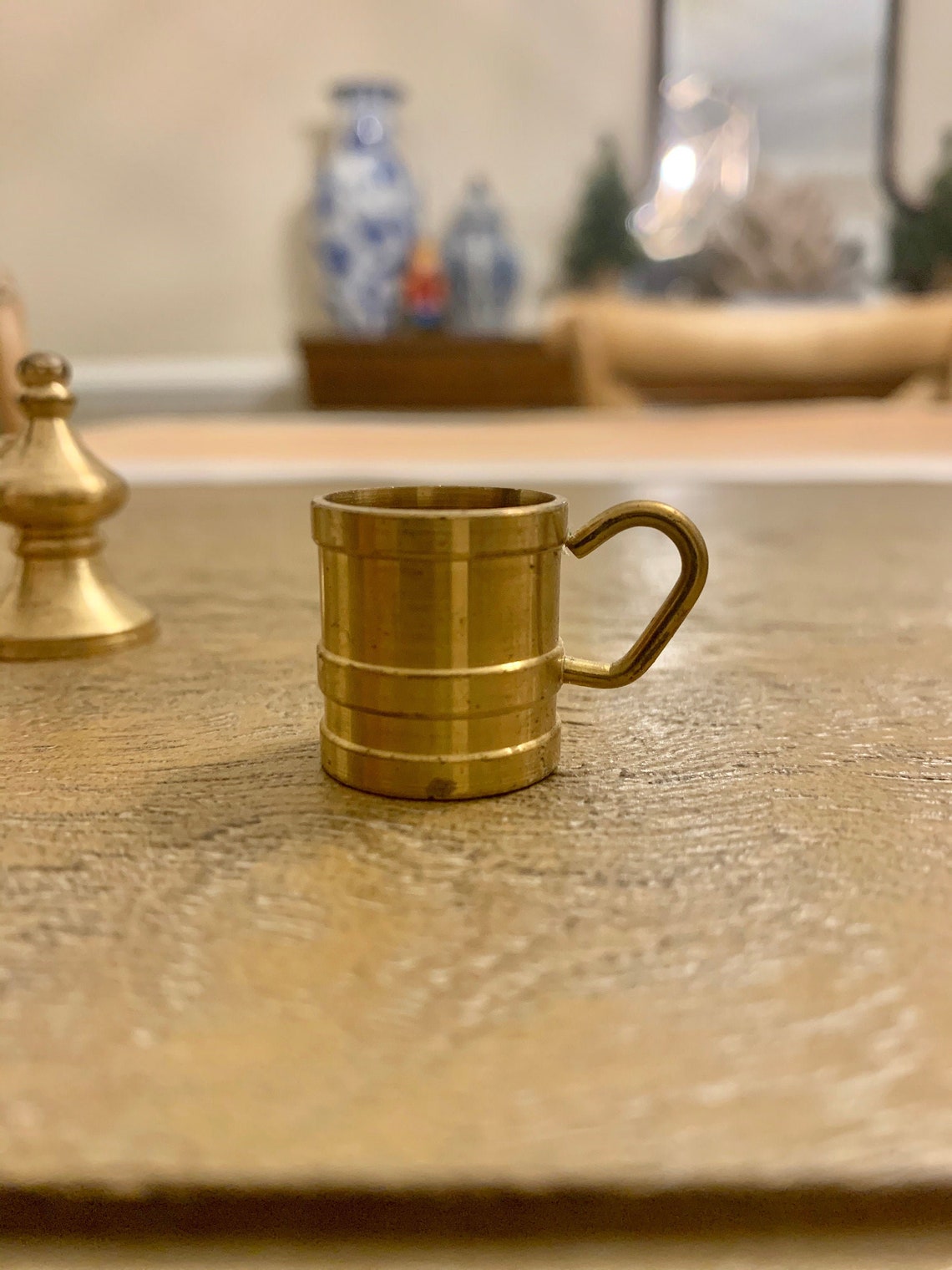 Taza en miniatura de latón holandés de 1950 hecha en Holanda Etsy España