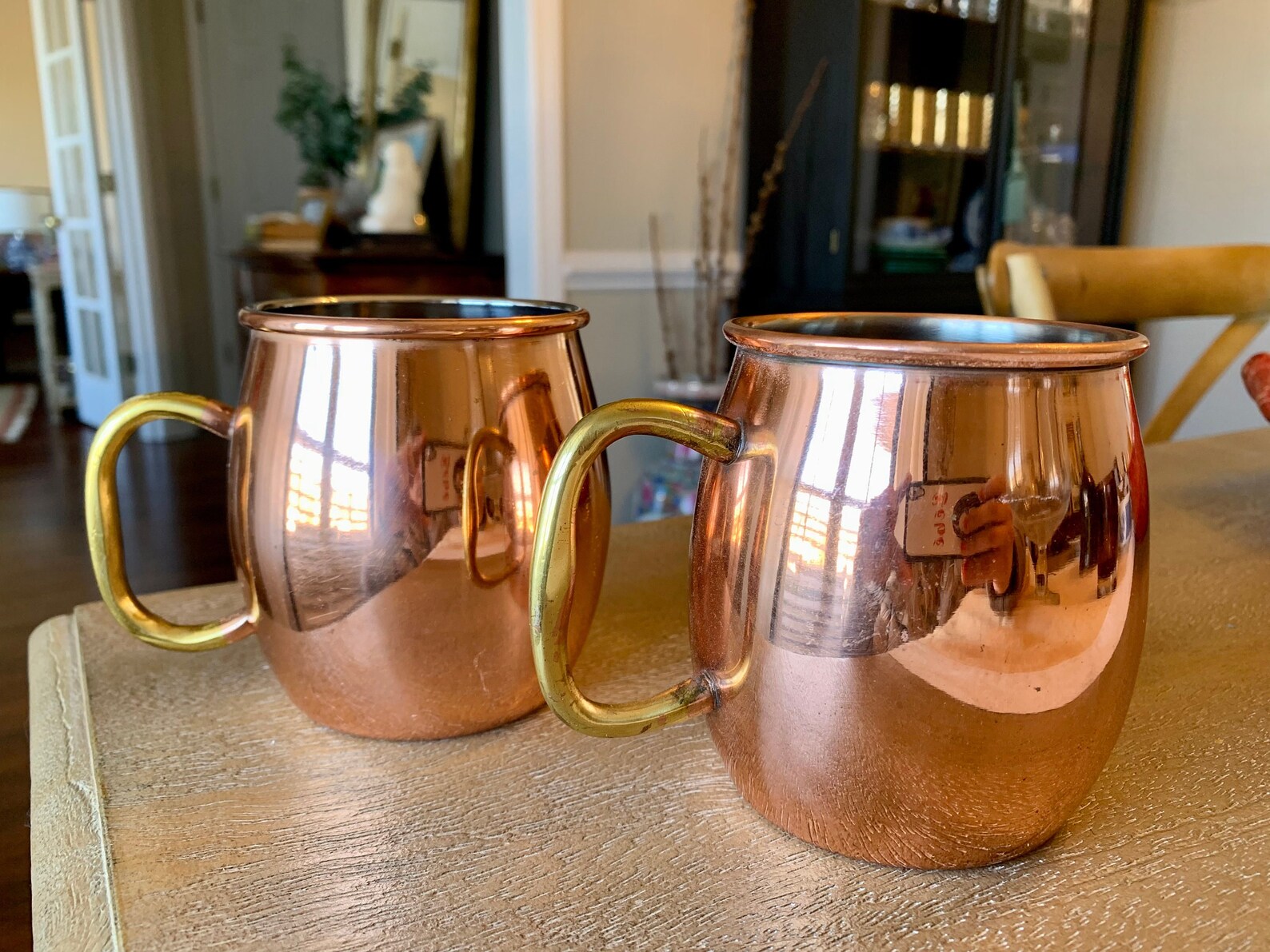 Pair of Godinger Copper Moscow Mule Mugs Etsy