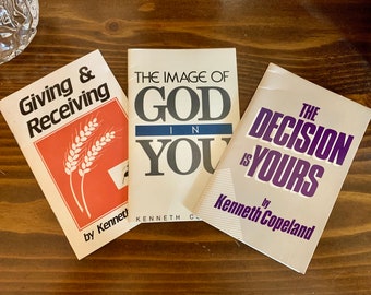 livrets de foi vintage de Kenneth Copeland, livres spirituels d'encouragement