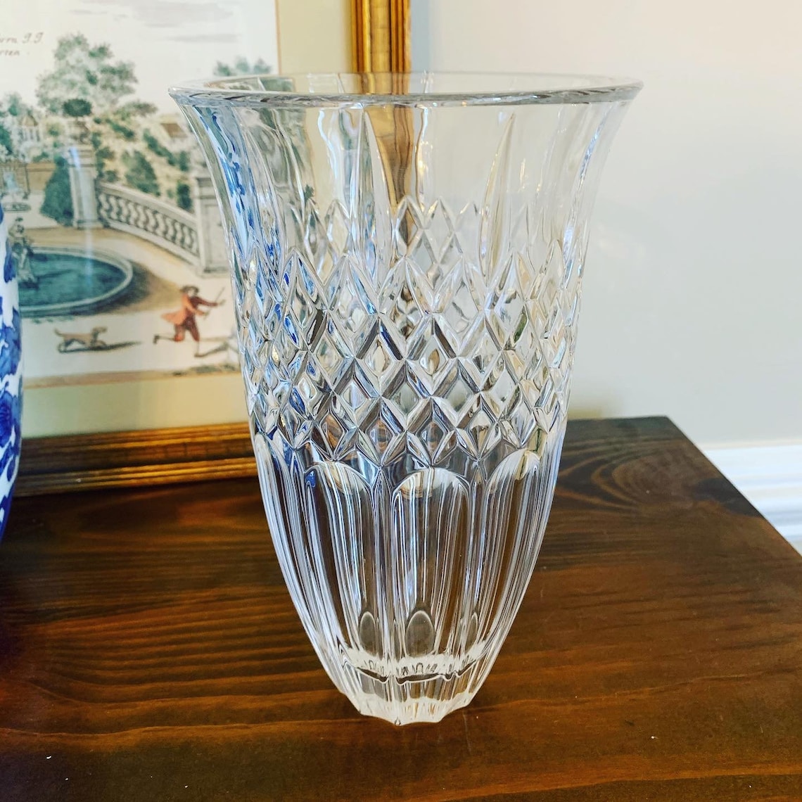 Waterford Crystal Vase Marquis by Waterford Shelton 8 Inch Etsy