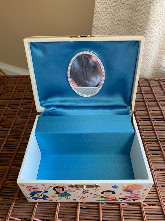 Vintage 1960's Disney World “it's A Small World” Music Box, Retro