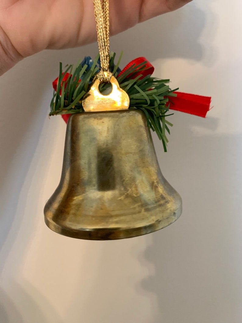 Vintage Brass Christmas Bells Christmas Ornaments Brass | Etsy