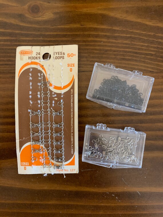 Vintage Penn Hook Eyes and Loops Lot of Vintage Sewing Etsy