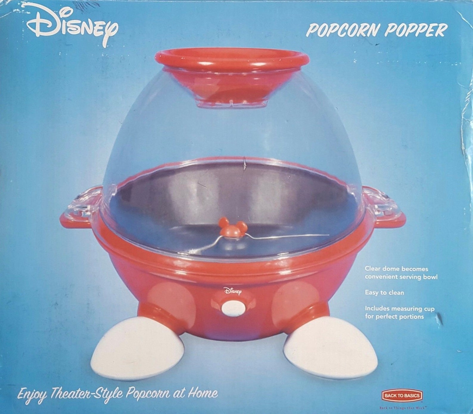 Vintage Mickey Popcorn Popper Back To Basics Red Mickey Mouse Etsy