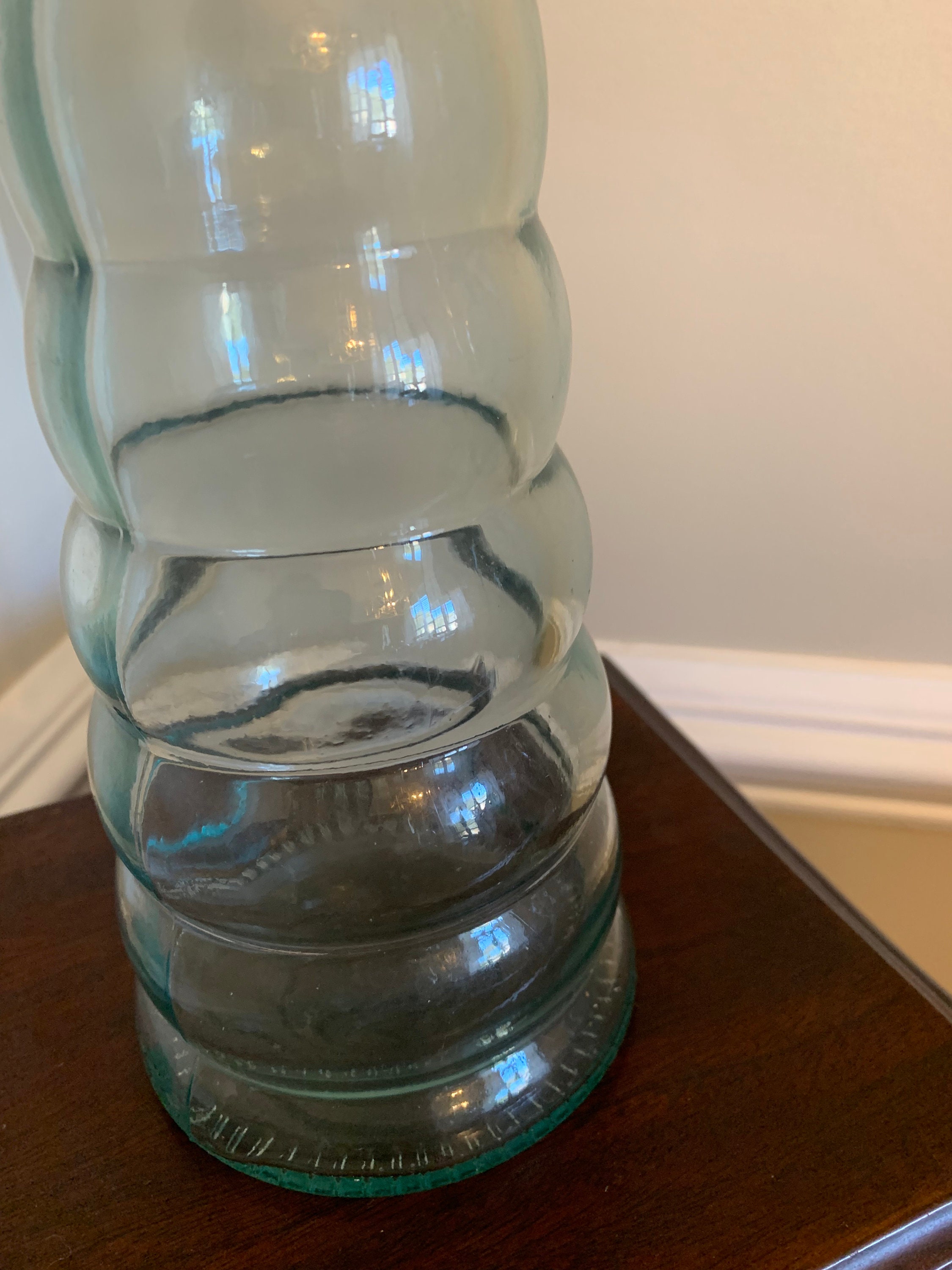 Vintage Spiral Glass Bottle Old Glass Pepper Sauce Bottle Etsy