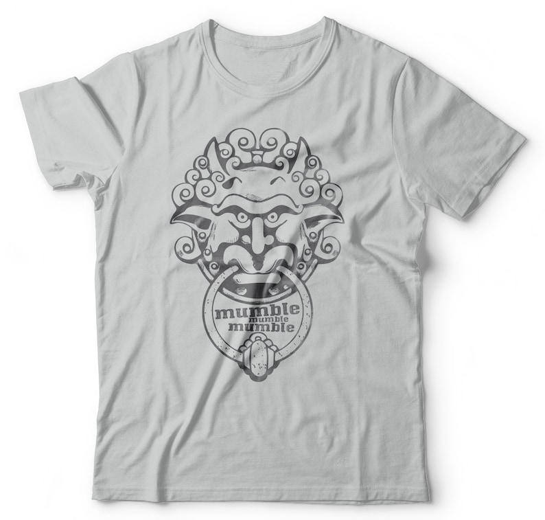 Mumble Mumble Mumble Women S Labyrinth Door Knocker T Shirt