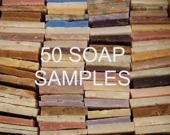 50 soap ends,  Soap Favors, Soap samples, Guest soap, Odd and Ends Soap, Soap Sampler, Bulk Soap, Natural Soap, Christmas Gift