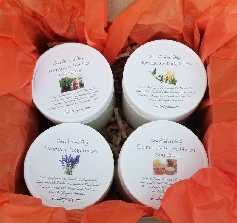 4 Jars of Hand and Body Lotion Mother's Day Gift Lotion Etsy