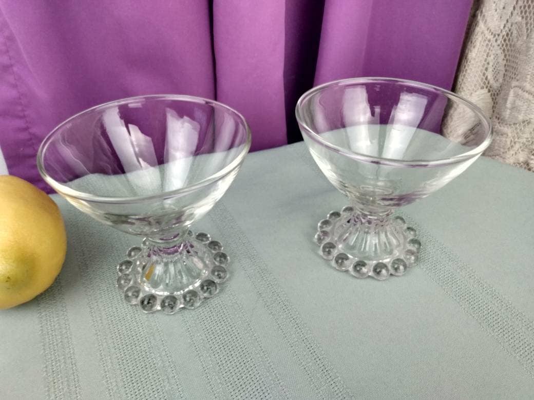 Vintage Anchor Hocking Candlewick Boopie Sherbert Dessert Dishes