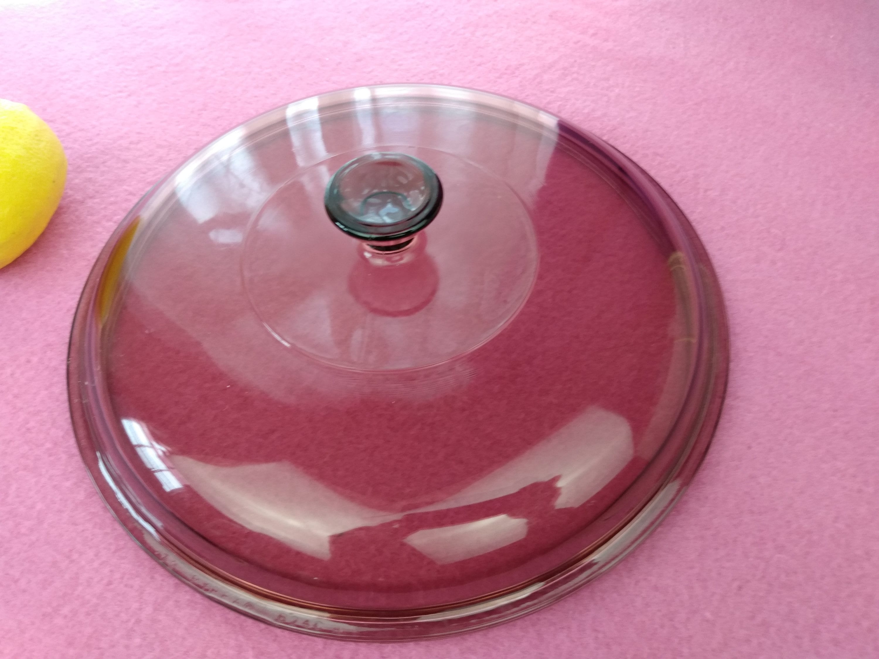 Pyrex Cranberry Casserole Lid 2 Quart 624C Pyrex Casserole Cover Brown