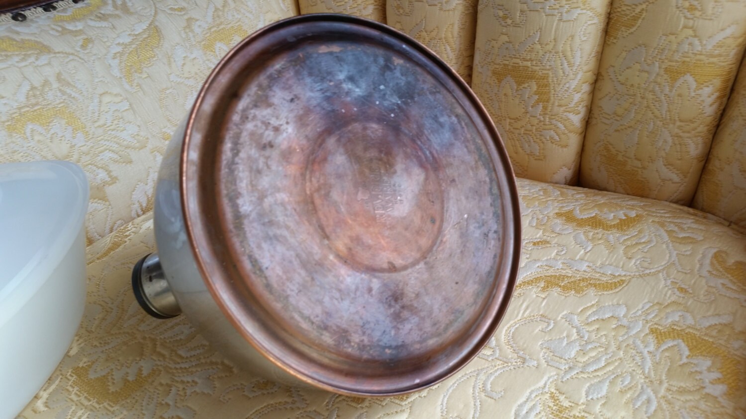 Revere Ware Vintage Stainless Steel Tea Kettle 1801 Copper Bottom Paul