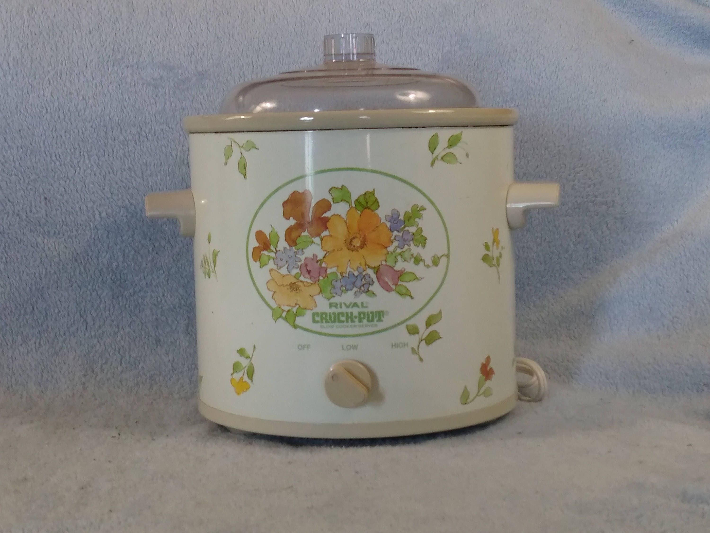 Vintage Rival Crock Pot Slow Cooker Quart For 2 RV Apartment Size Retro 1970's Non Removable