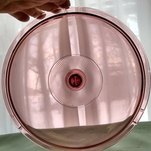 Pyrex Visions Cranberry V 12 C 9 inch Lid Fits the Visions 9 B Visionware Skillet Replacement Pink Glass Cover image 8