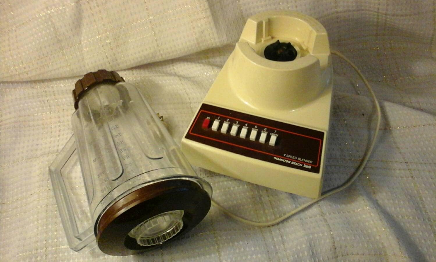 Hamilton Beach Retro 70's Blender Vintage Scoville Blender Brown Tan