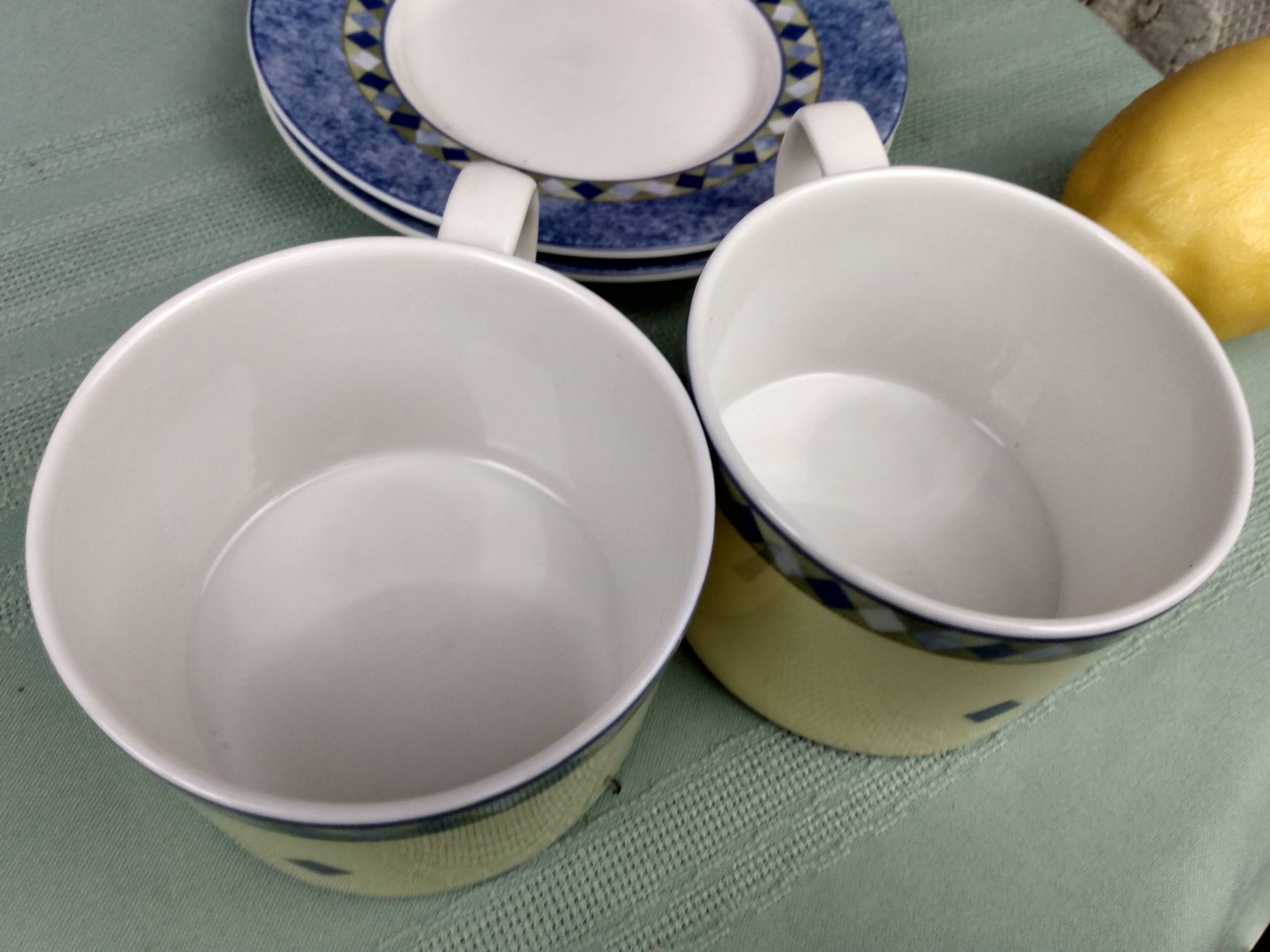 Royal Dalton Carmina Cup With Saucer Set Of 2 Fine China Large Flat