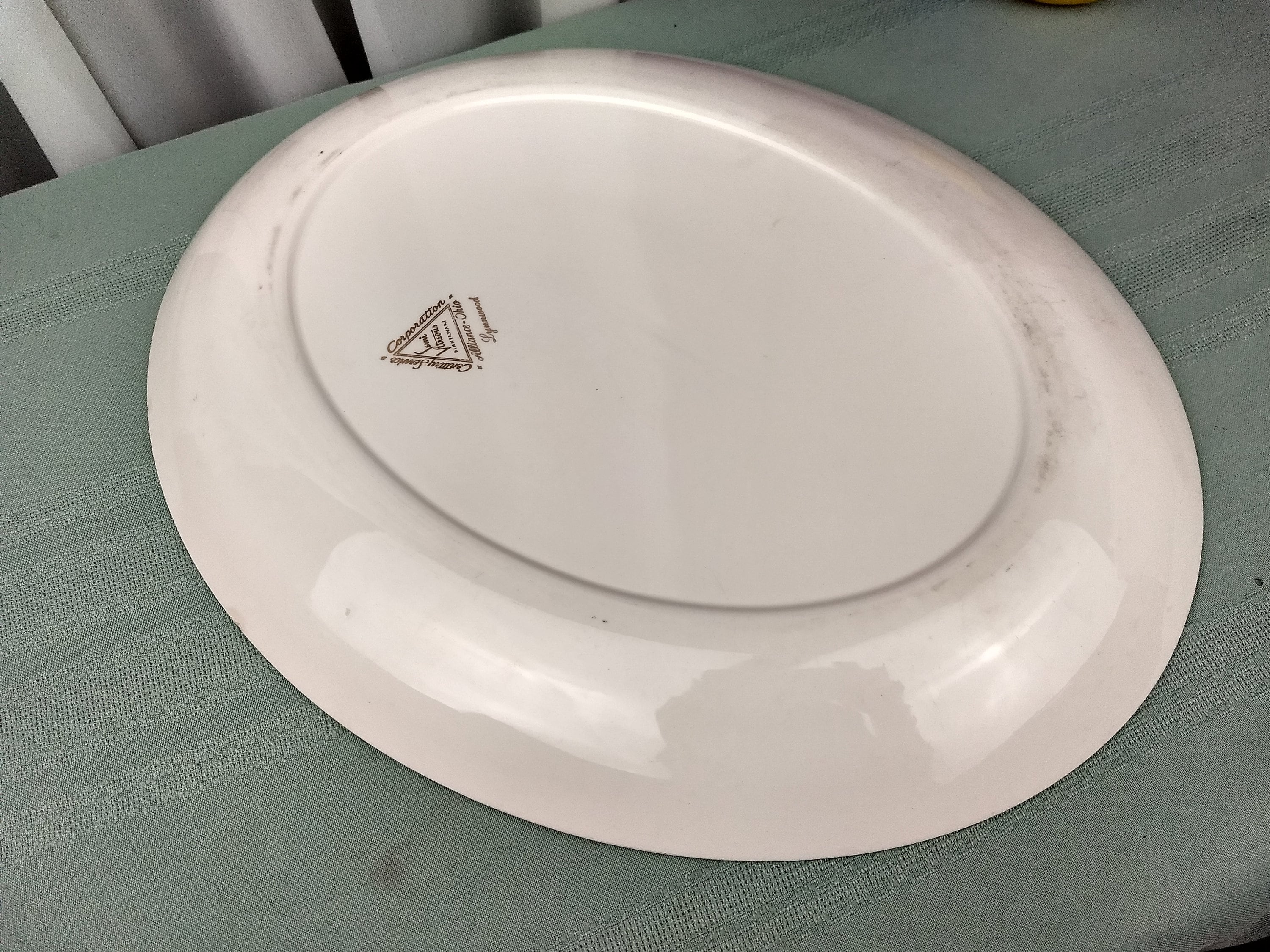 Lynnwood China Platter By Century Service Corporation Ohio Semi