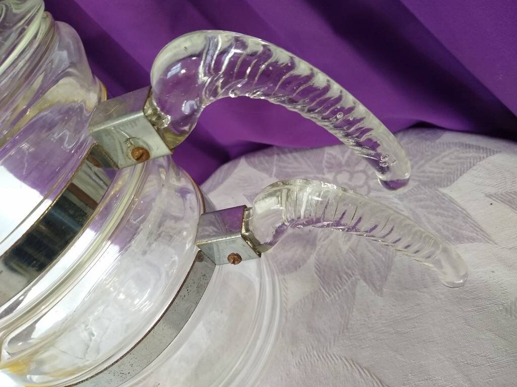 McKee Double Boiler Clear Glass Pan RARE 31 U McKee Kitchen Tec Range