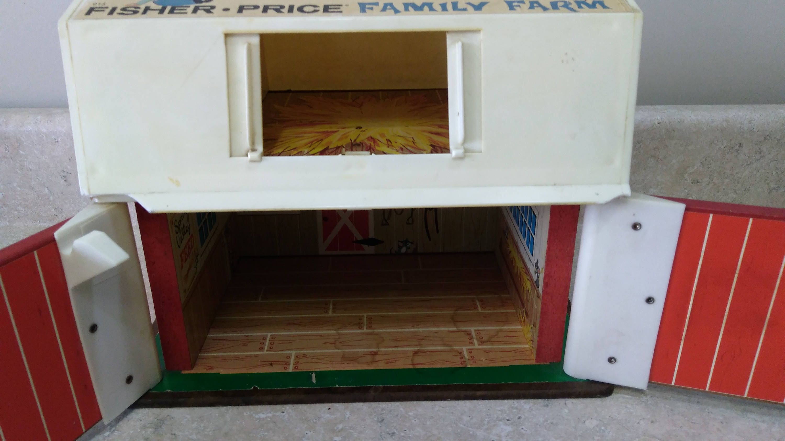 Fisher Price Little People Play House Farm Original Barn Circa 1967