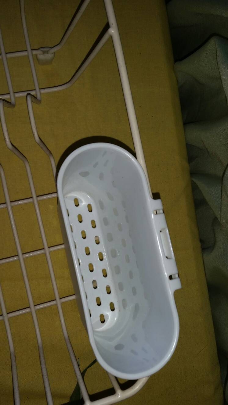 Rubbermaid Dish Drying Rack With Utensil Holder White Vintage Grandes