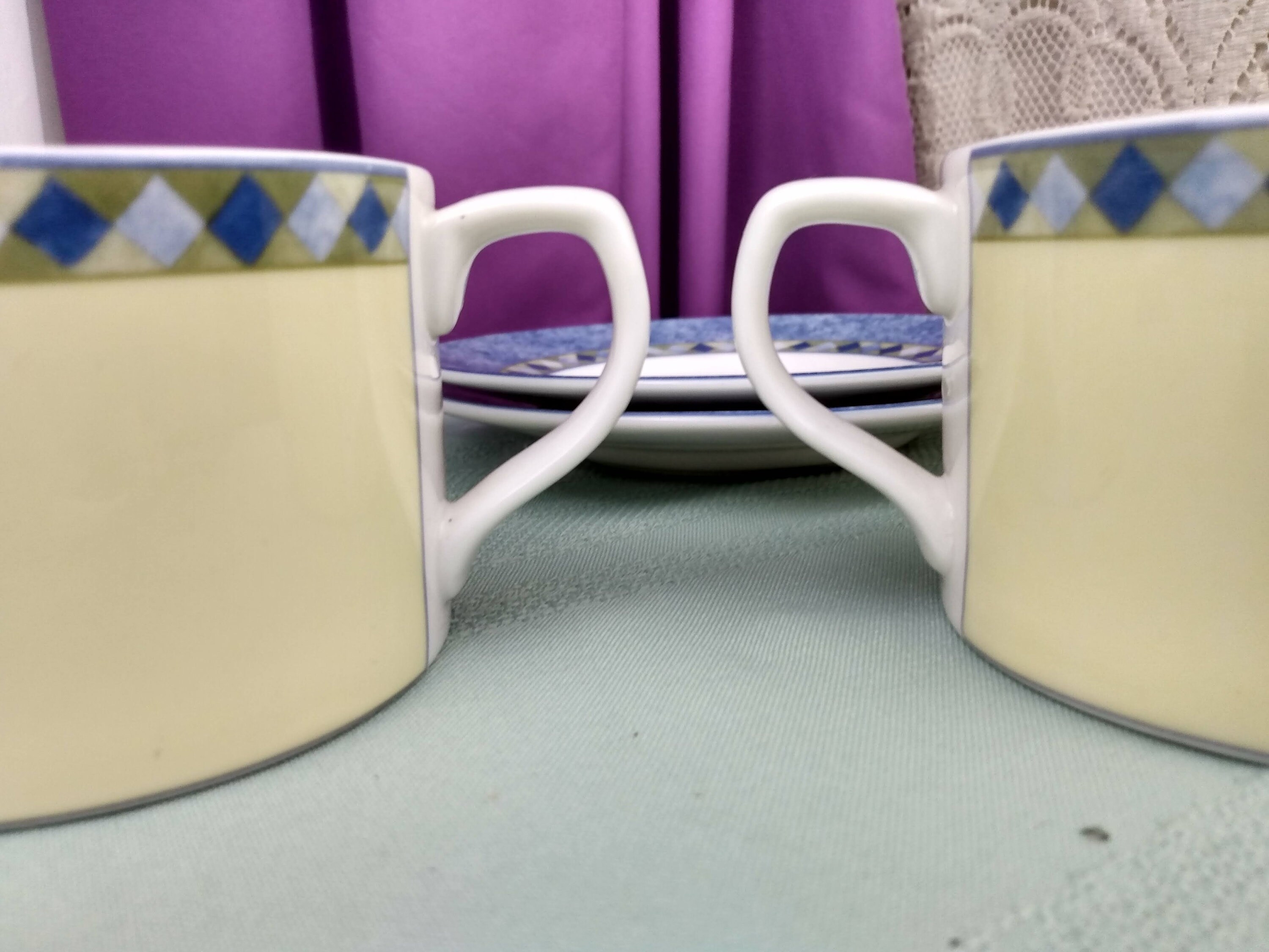 Royal Dalton Carmina Cup With Saucer Set Of 2 Fine China Large Flat