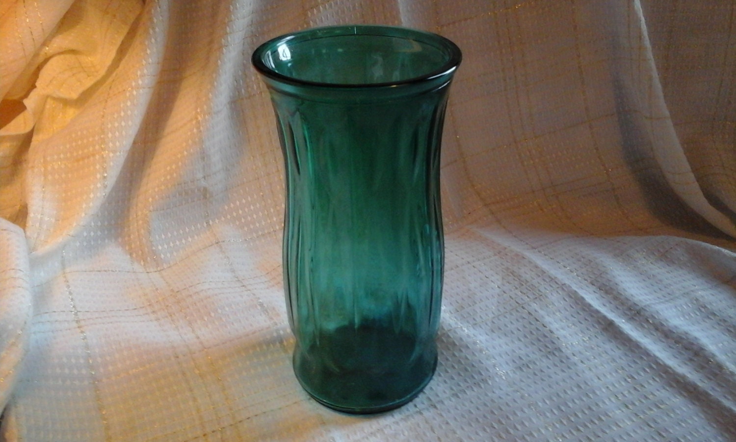 Eo Brody Teal Aqua Green Blue Florist Floral Stock Large Tall Glass