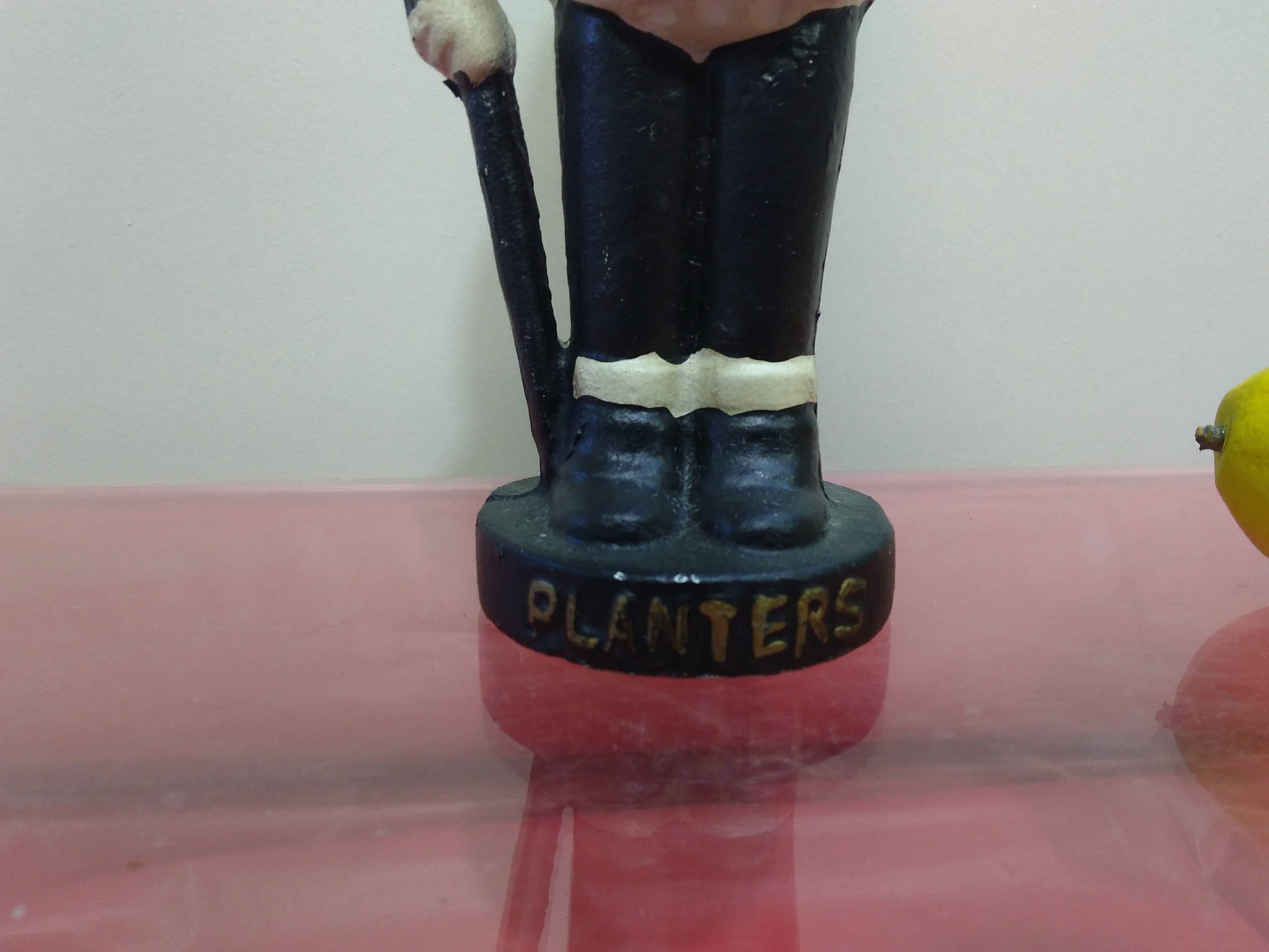 Mr Peanut Planters Peanut Man Cast Iron Piggy Still Bank 10 3/4 Inch Tall ( Larger) Door Stop