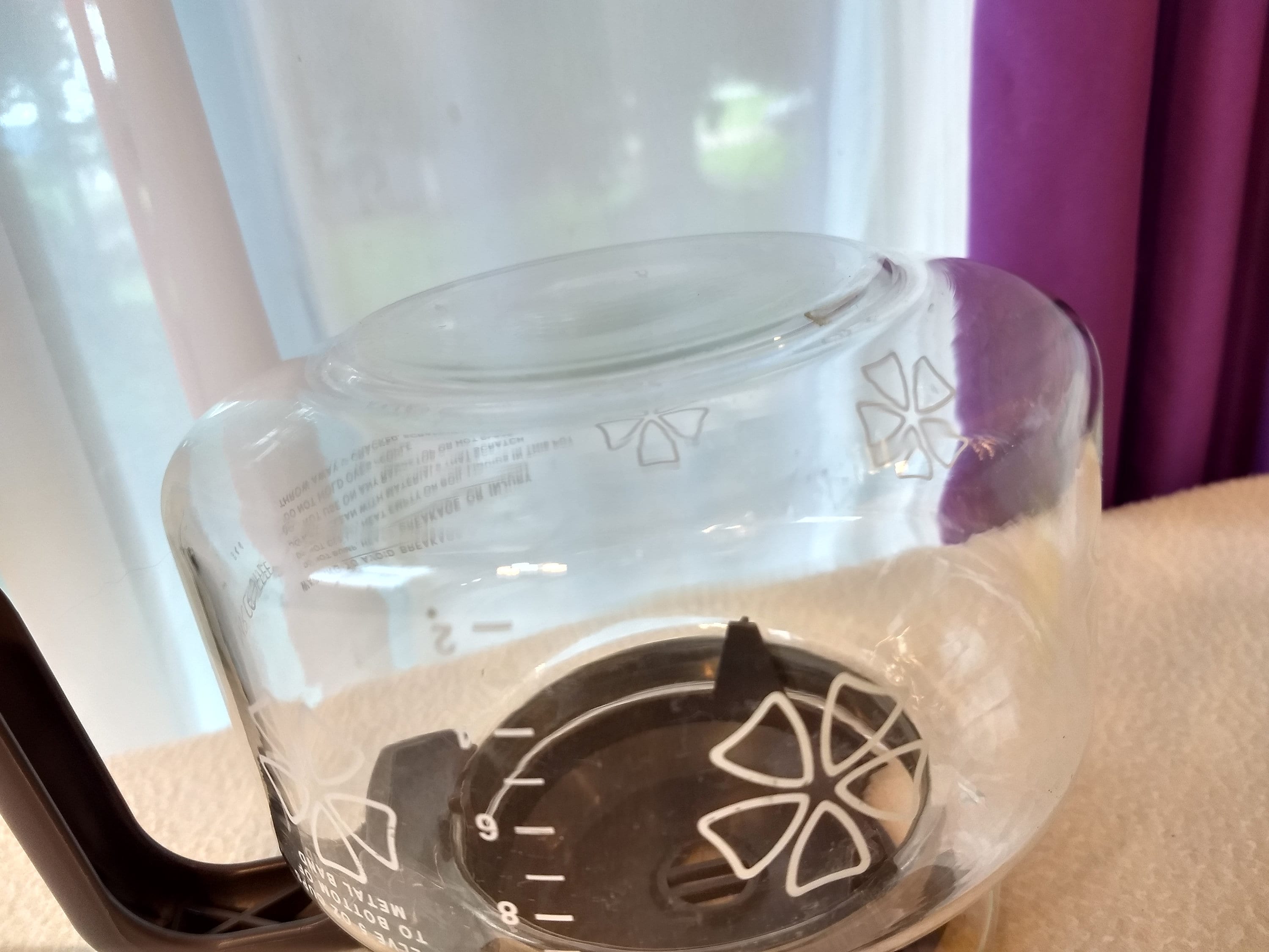 Mr. Coffee Replacement Pot Vintage 10 12 Cup Floral Design Glass