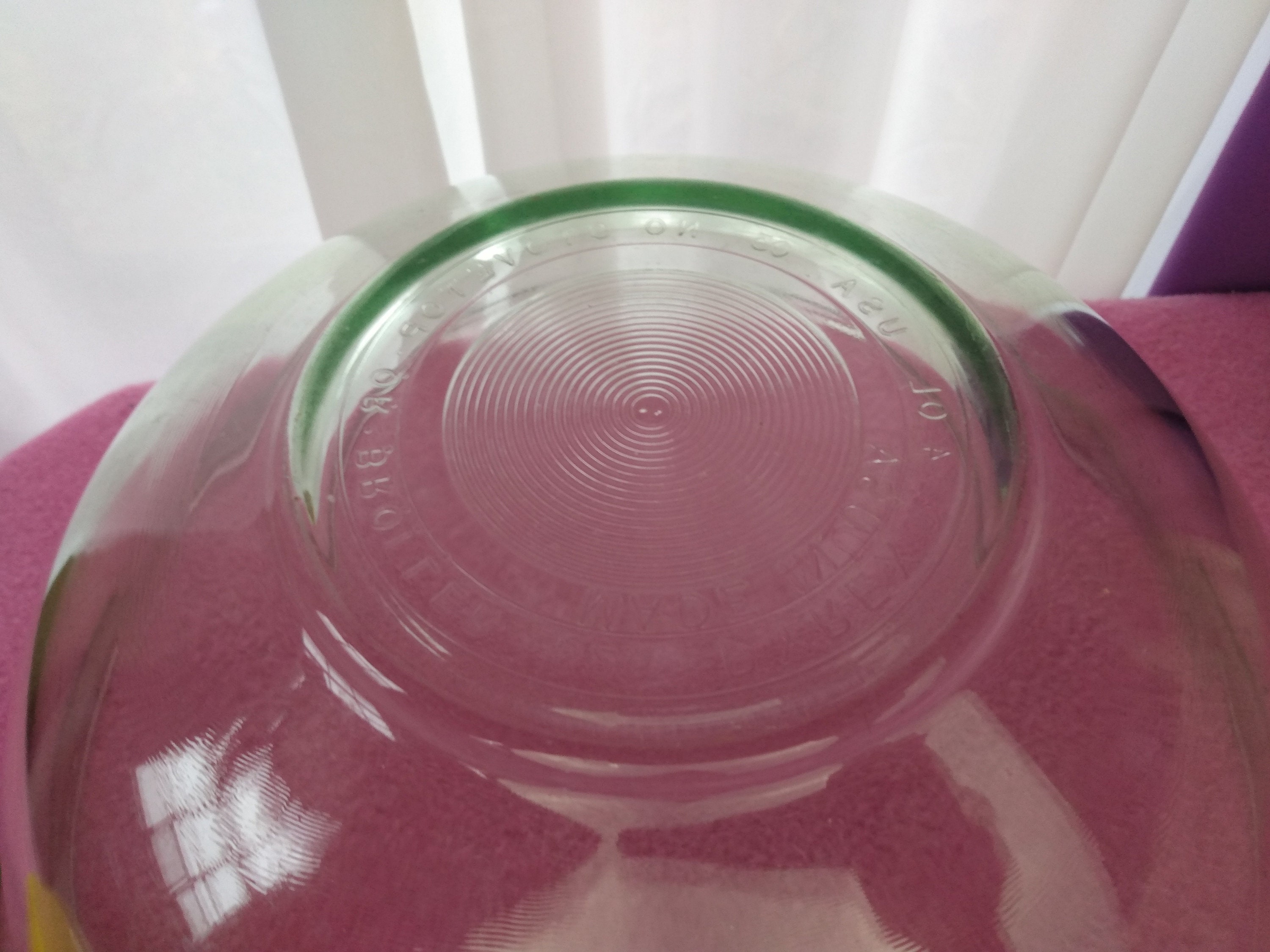 Pyrex Green Tint Clear Glass Visions Mixing Bowl 326 4 Liter Bowl