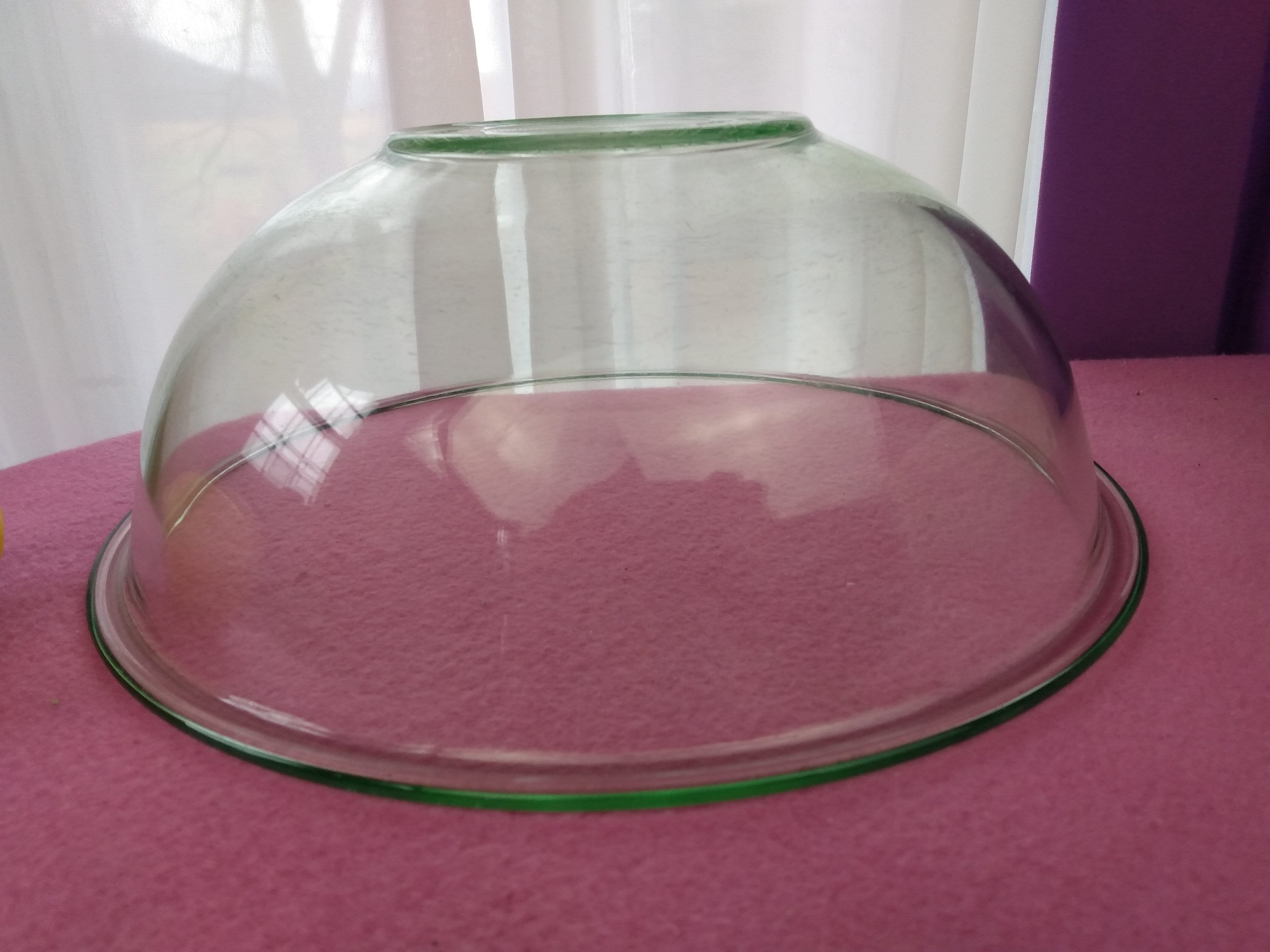 Pyrex Green Tint Clear Glass Visions Mixing Bowl 326 4 Liter Bowl