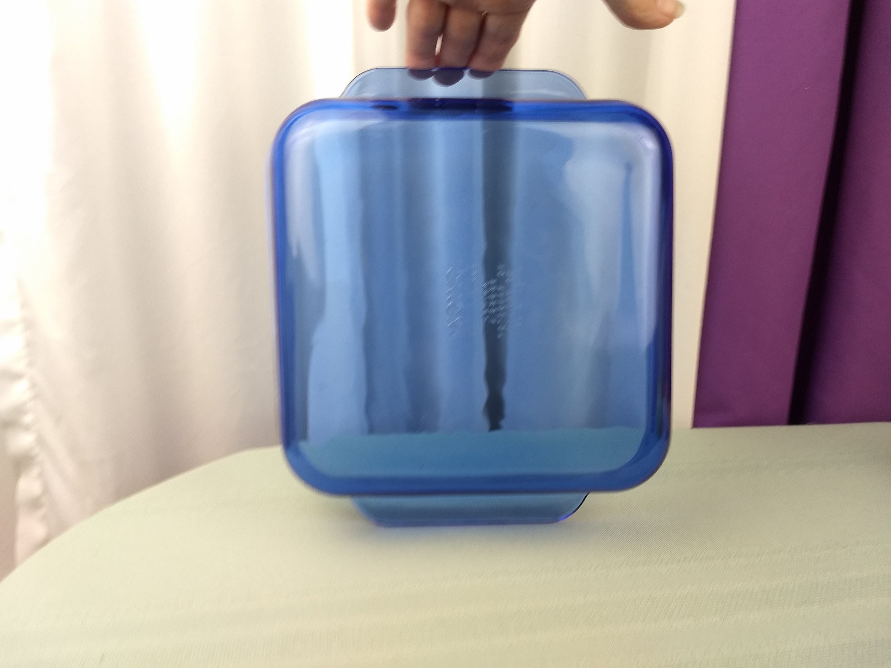 Pyrex Cobalt 222 R Brownie Pan Visionware Visions Blue 8 Inch Square