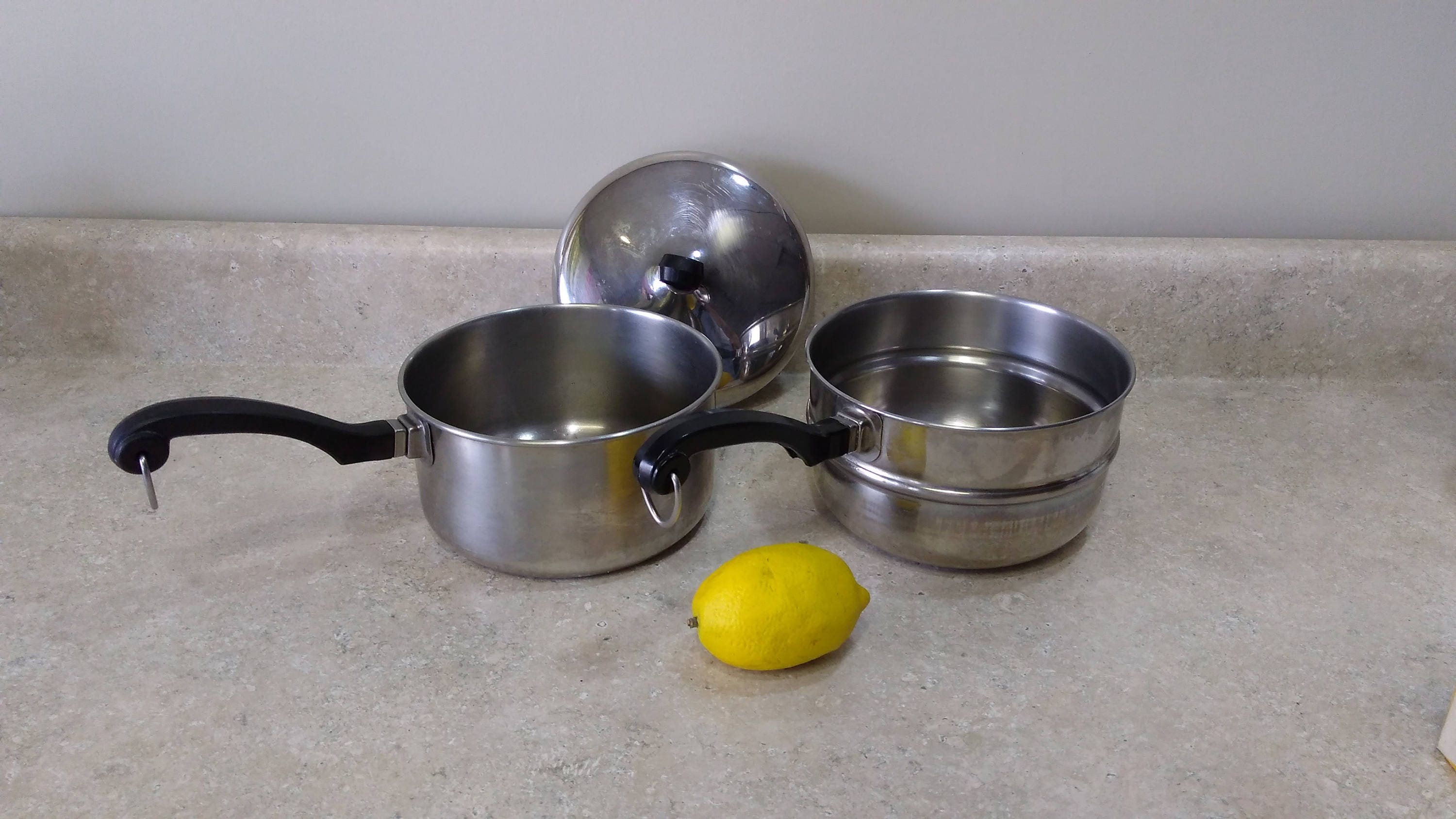 Farberware Stainless Steel 2.5 Quart Pan Strainer & Double Boiler