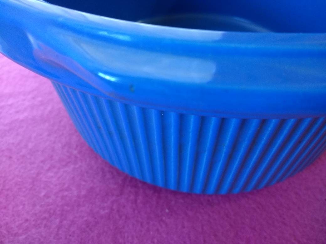 Rival Crock Pot 5 Quart Replacement Blue Ceramic Insert Bowl Crock Blue